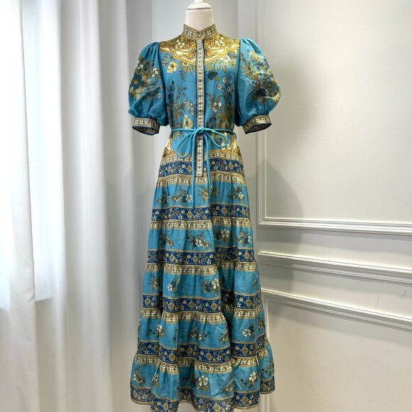 Alemais cassie tiered midi dress - Picture 4 of 12